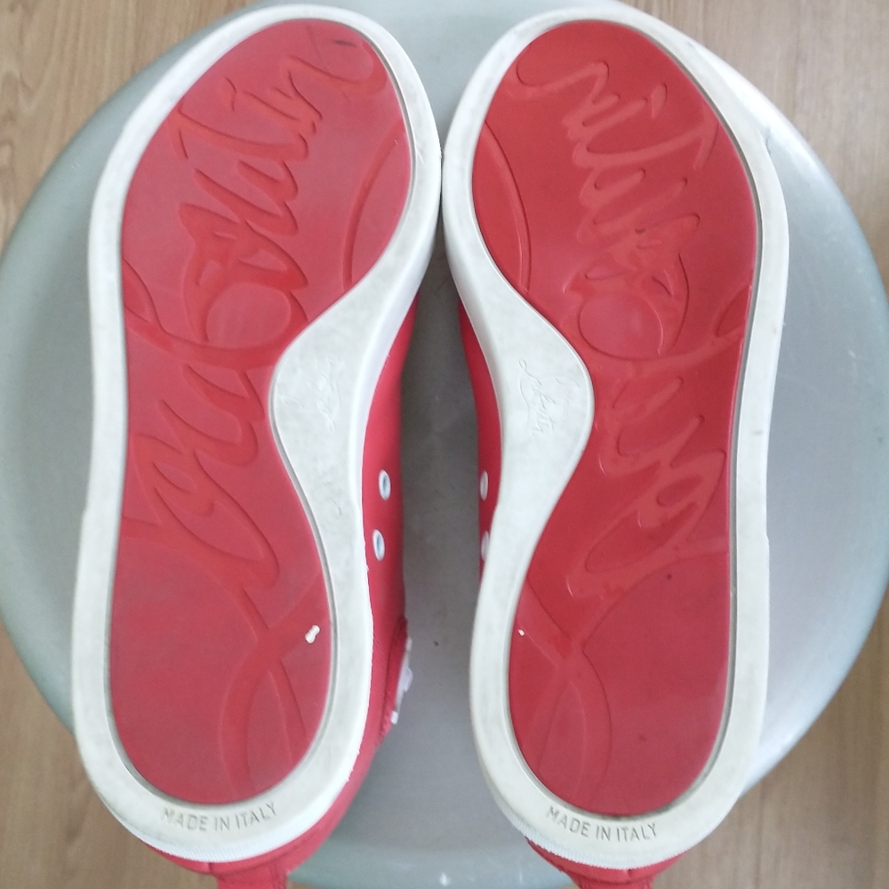 Authentic Christian Louboutin Flat Calf Sneakers - Picture 4 of 9